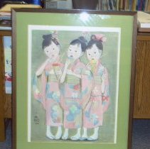 Three Little Girls in Pink